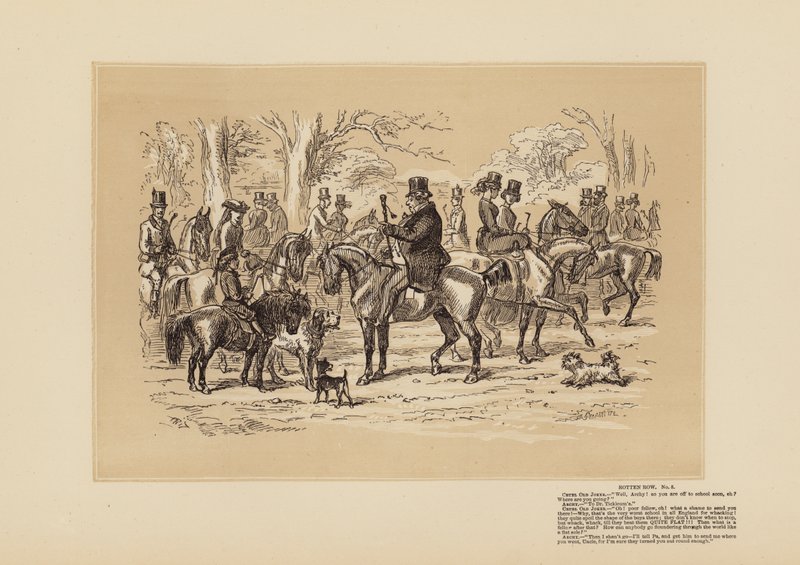 Rotten Row, nr 5, Vilken skam det är (gravyr) av Hablot Knight (1815-92) Browne
