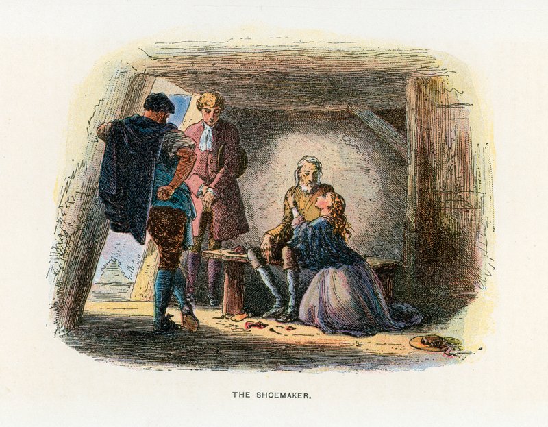 Illustration för A Tale of Two Cities av Hablot Knight Browne