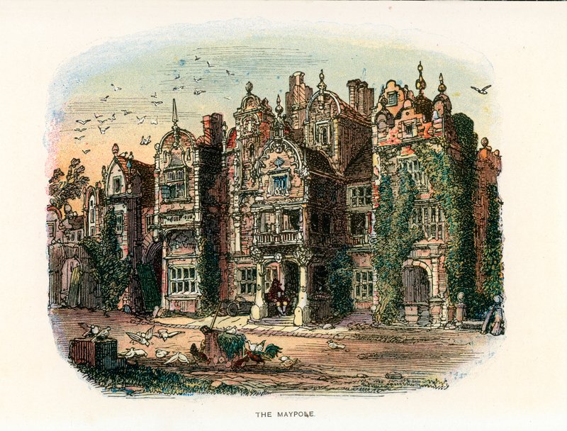 Illustration för Barnaby Rudge. av Hablot Knight Browne