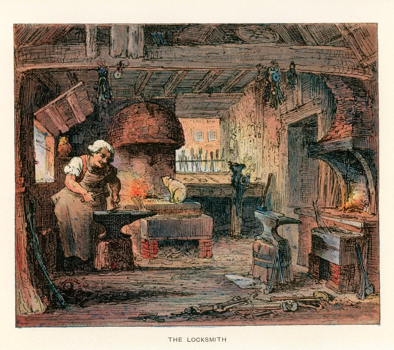 Illustration för Barnaby Rudge. av Hablot Knight Browne