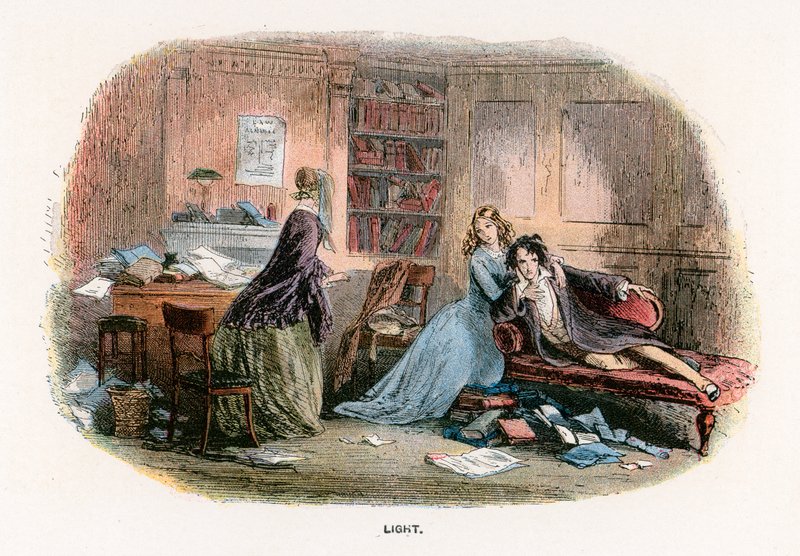Illustration till Bleak House av Hablot Knight Browne