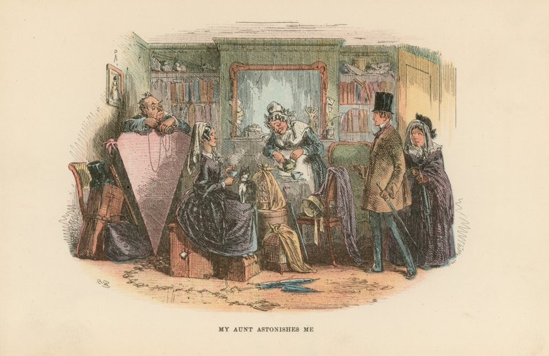 Illustration för David Copperfield av Hablot Knight Browne