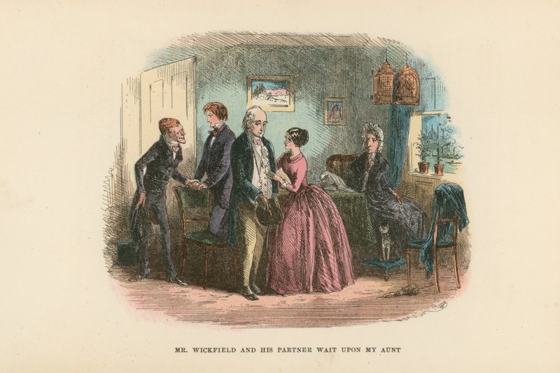 Illustration till David Copperfield av Hablot Knight Browne