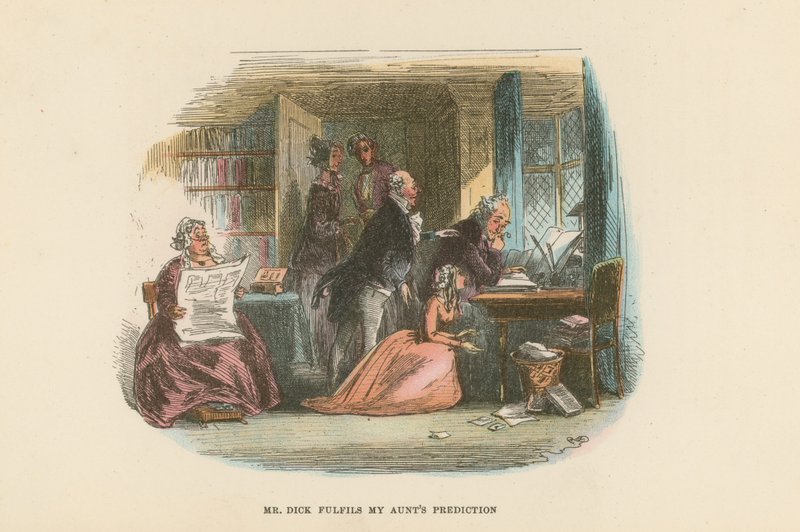 Illustration till David Copperfield av Hablot Knight Browne