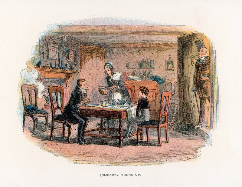 Illustration till David Copperfield av Hablot Knight Browne