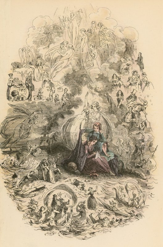 Illustration för Dombey och Son av Hablot Knight Browne