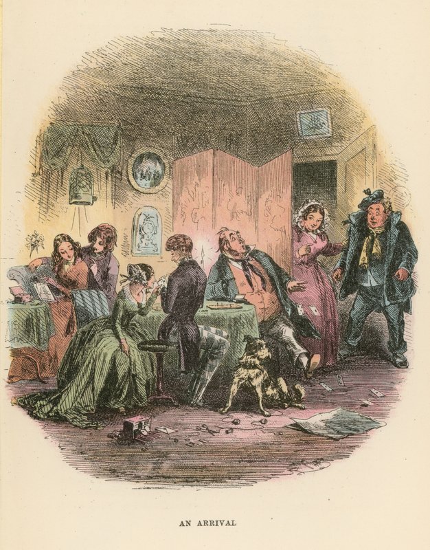 Illustration för Dombey och Son av Hablot Knight Browne