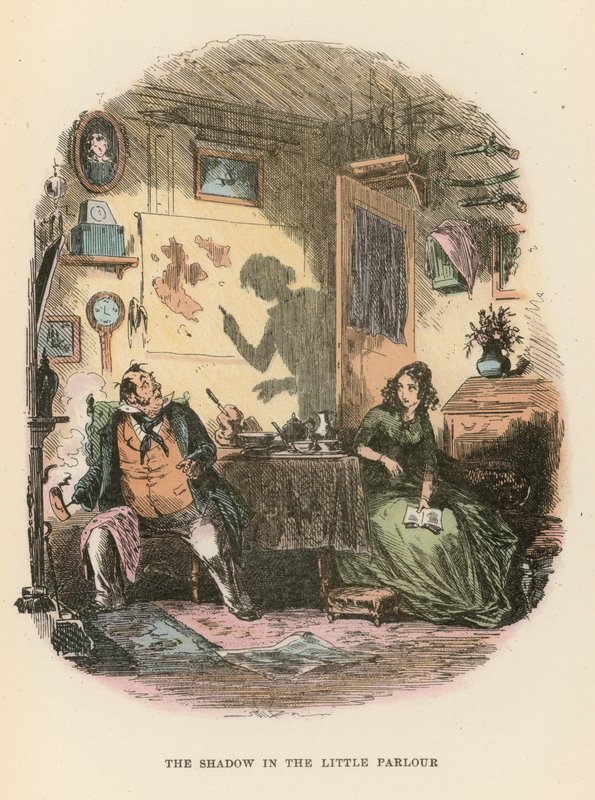Illustration för Dombey och Son av Hablot Knight Browne