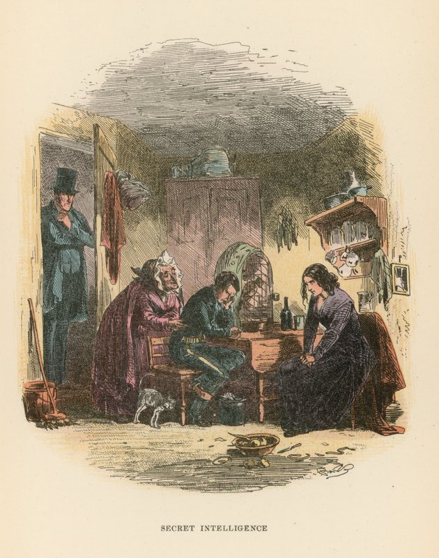 Illustration för Dombey och Son av Hablot Knight Browne
