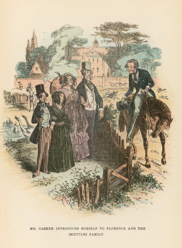 Illustration till Dombey and Son av Hablot Knight Browne