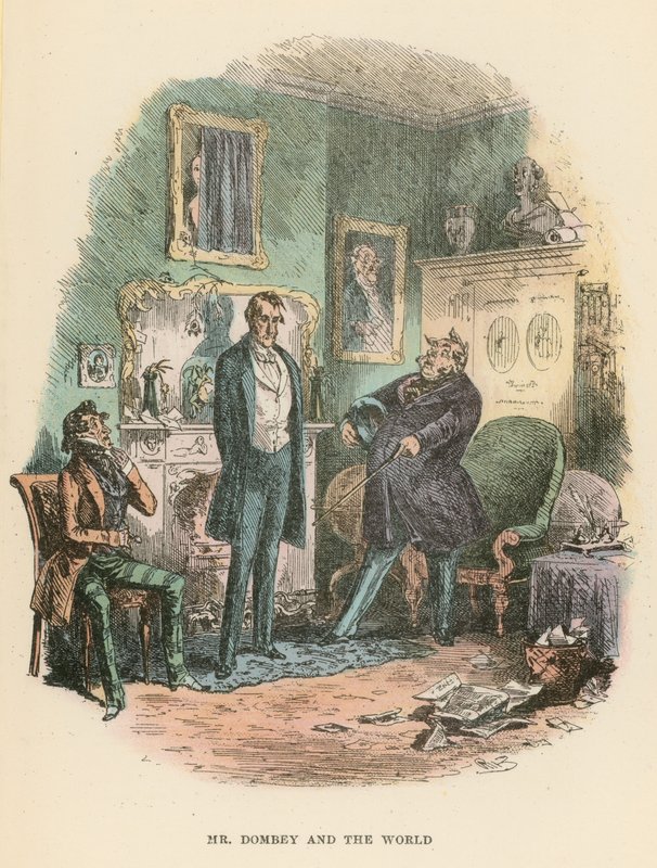 Illustration för Dombey och Son av Hablot Knight Browne