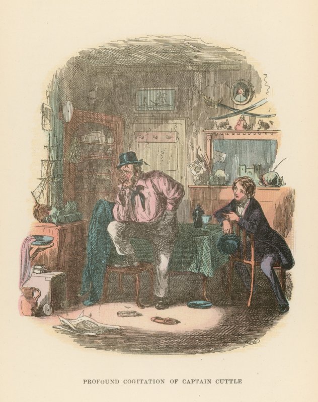 Illustration för Dombey och Son av Hablot Knight Browne