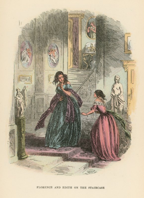 Illustration för Dombey och Son av Hablot Knight Browne