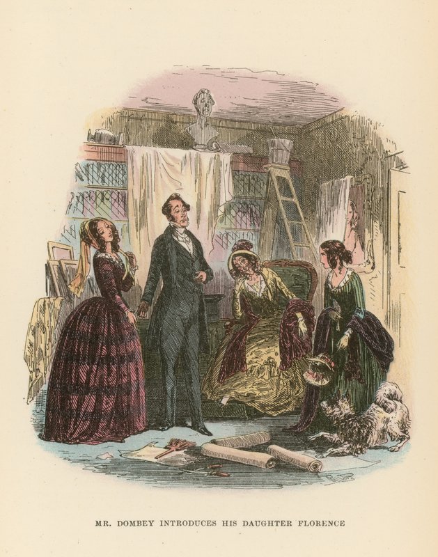 Illustration till Dombey and Son av Hablot Knight Browne