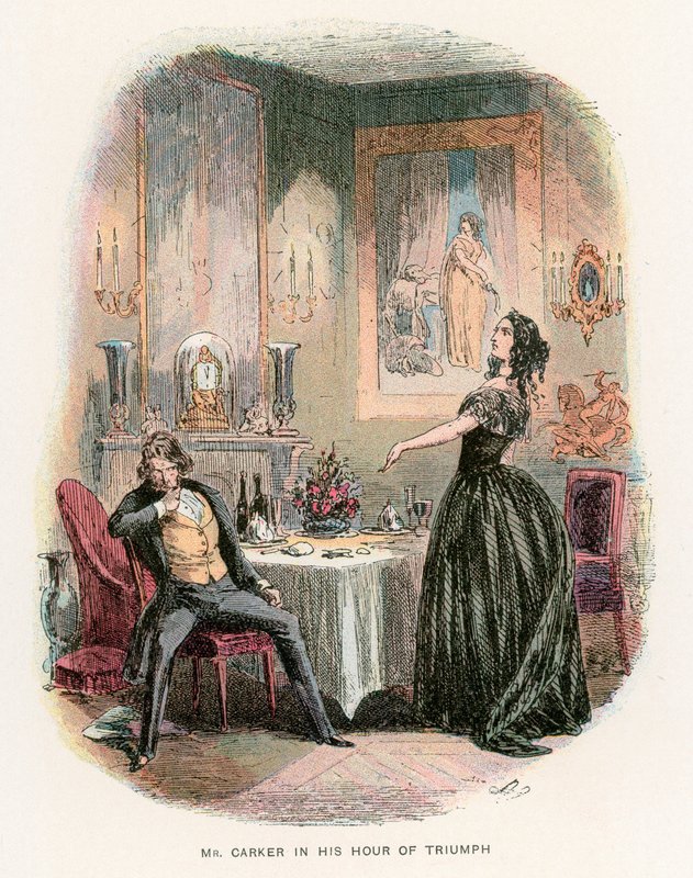 Illustration för Dombey och Son av Hablot Knight Browne