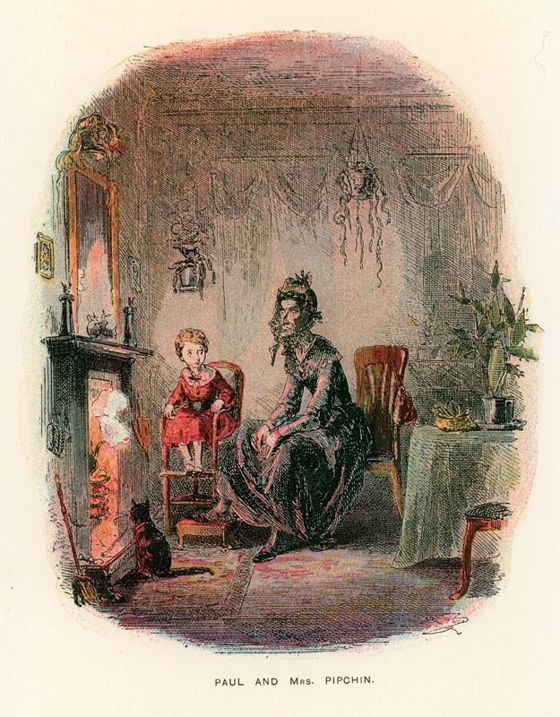 Illustration till Dombey and Son av Hablot Knight Browne
