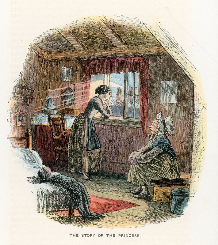 Illustration för lilla Dorrit av Hablot Knight Browne