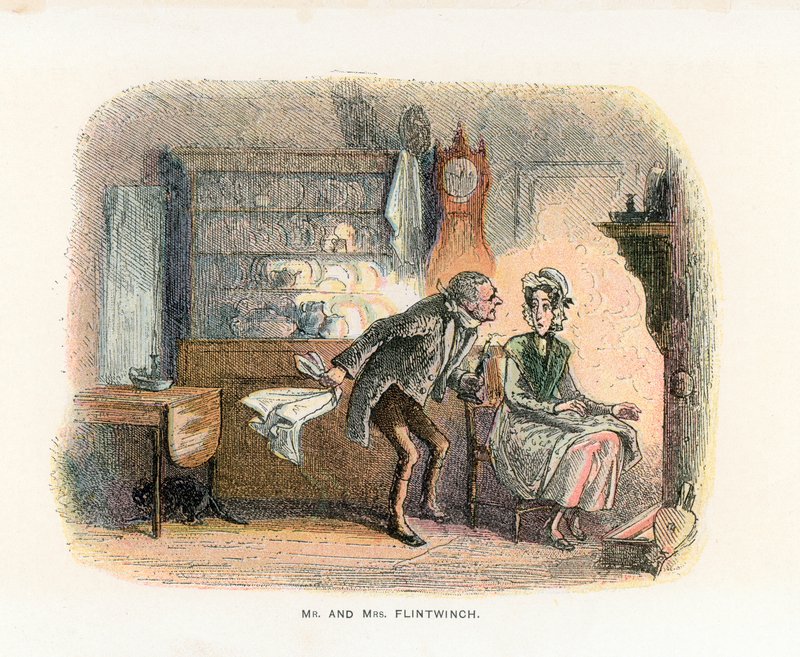 Illustration för lilla Dorrit av Hablot Knight Browne