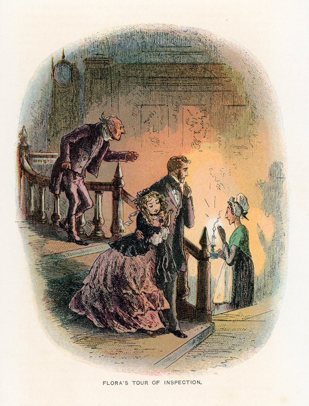 Illustration för lilla Dorrit av Hablot Knight Browne