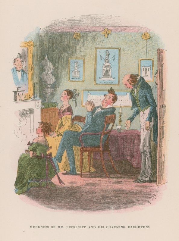 Illustration för Martin Chuzzlewit av Hablot Knight Browne
