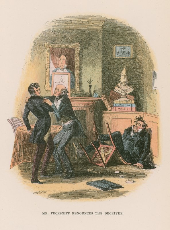 Illustration till Martin Chuzzlewit av Hablot Knight Browne