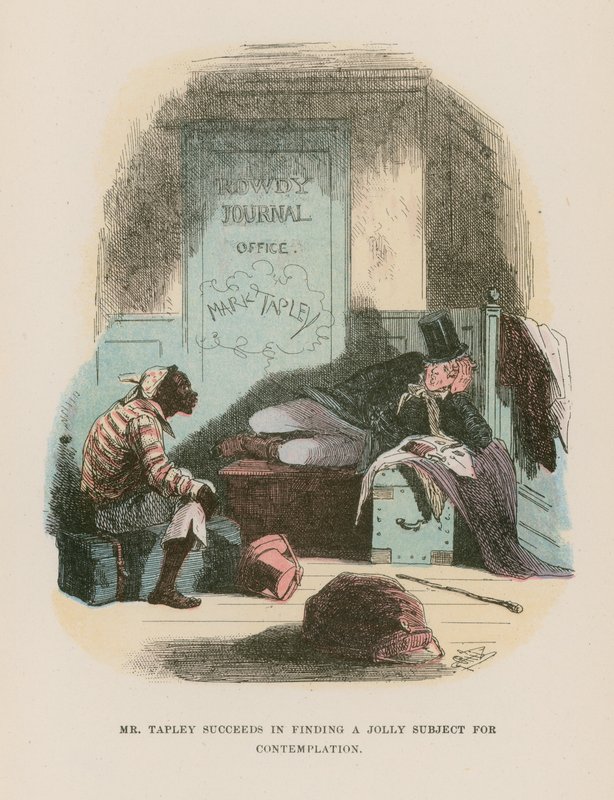 Illustration för Martin Chuzzlewit av Hablot Knight Browne