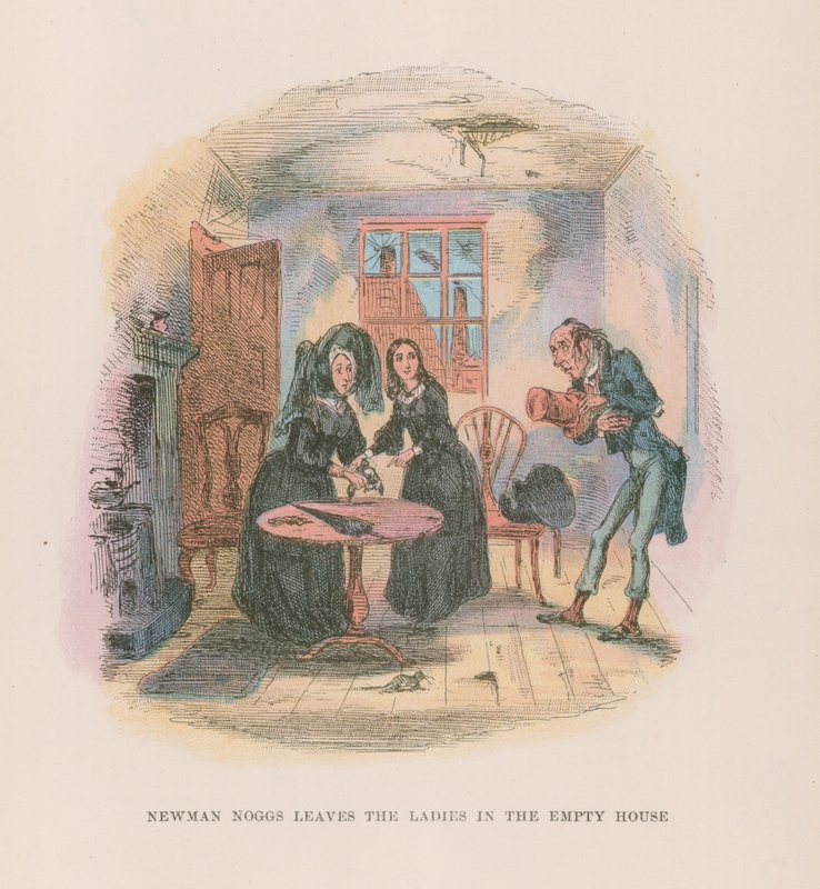 Illustration för Nicholas Nickleby av Hablot Knight Browne