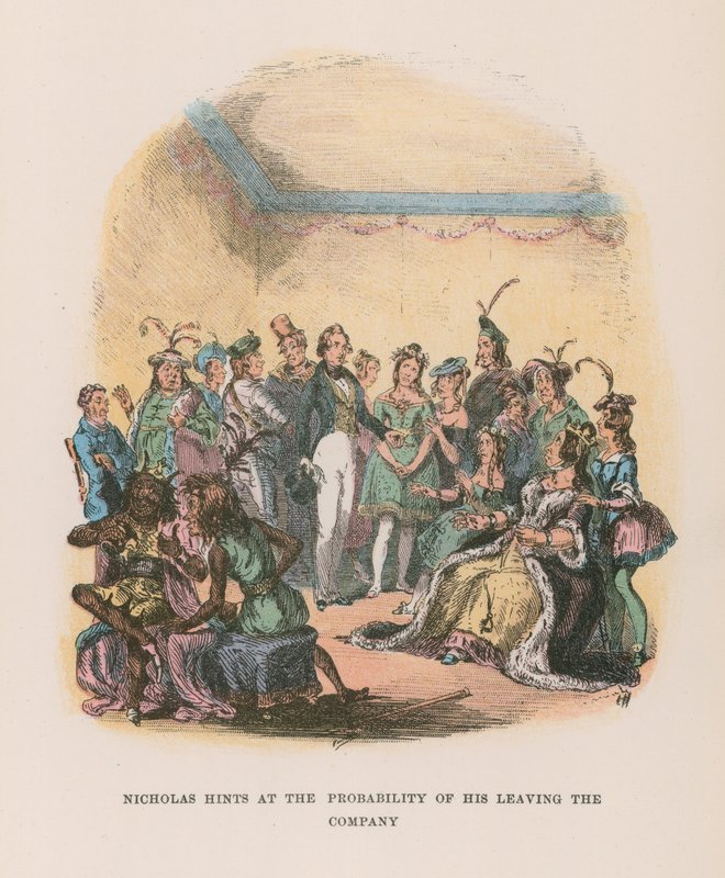 Illustration för Nicholas Nickleby av Hablot Knight Browne