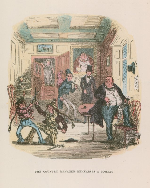 Illustration för Nicholas Nickleby av Hablot Knight Browne