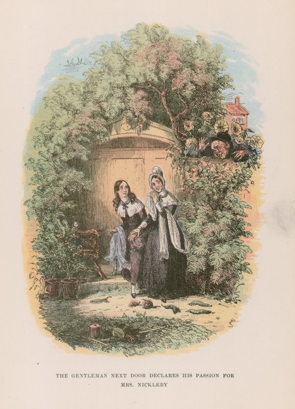 Illustration till Nicholas Nickleby av Hablot Knight Browne