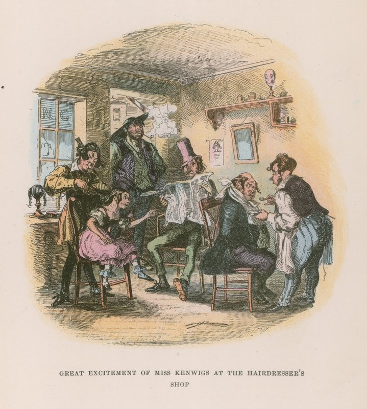 Illustration till Nicholas Nickleby av Hablot Knight Browne