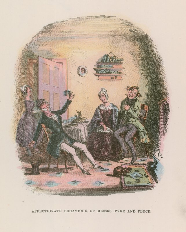 Illustration till Nicholas Nickleby av Hablot Knight Browne