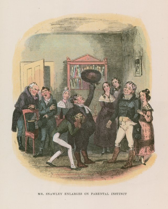 Illustration till Nicholas Nickleby av Hablot Knight Browne