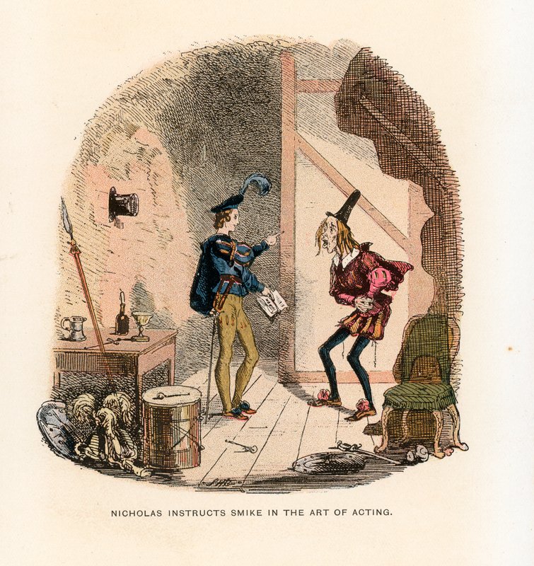 Illustration för Nicholas Nickleby av Hablot Knight Browne
