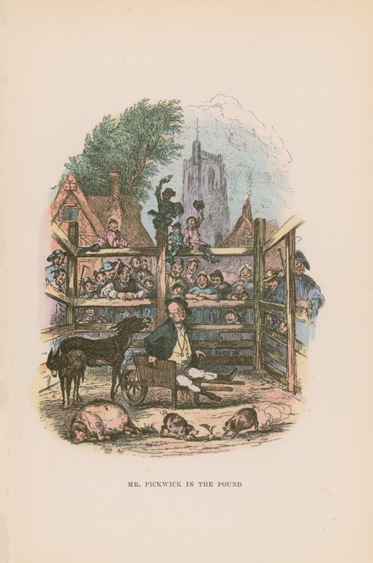 Illustration för Pickwick Papers av Hablot Knight Browne