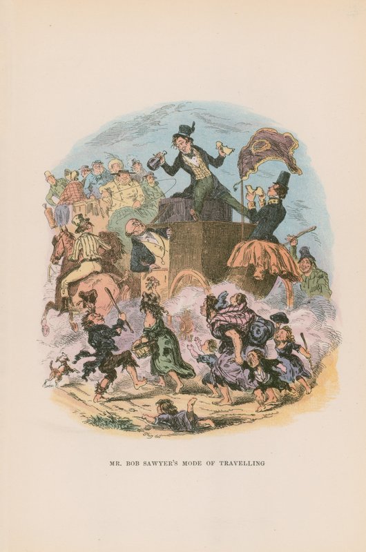 Illustration för Pickwick Papers av Hablot Knight Browne