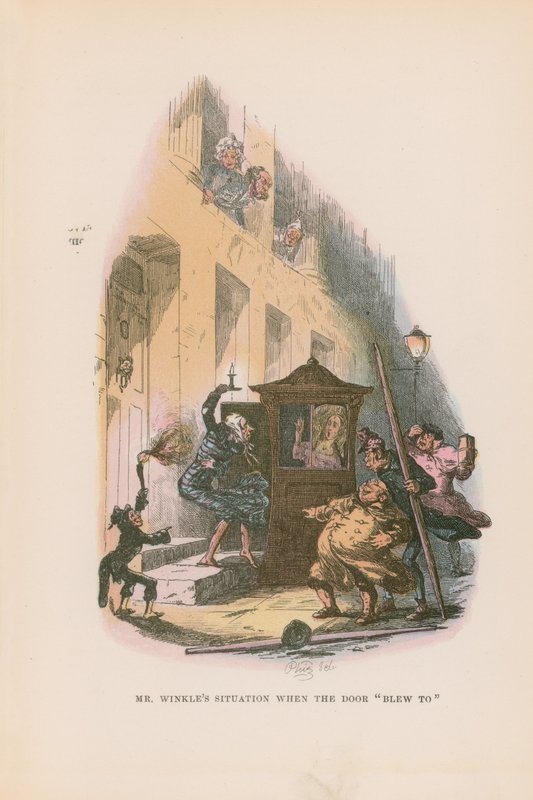 Illustration till Pickwick Papers av Hablot Knight Browne