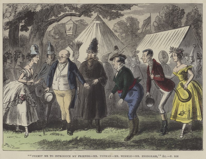 Illustration för Pickwick Papers av Hablot Knight Browne