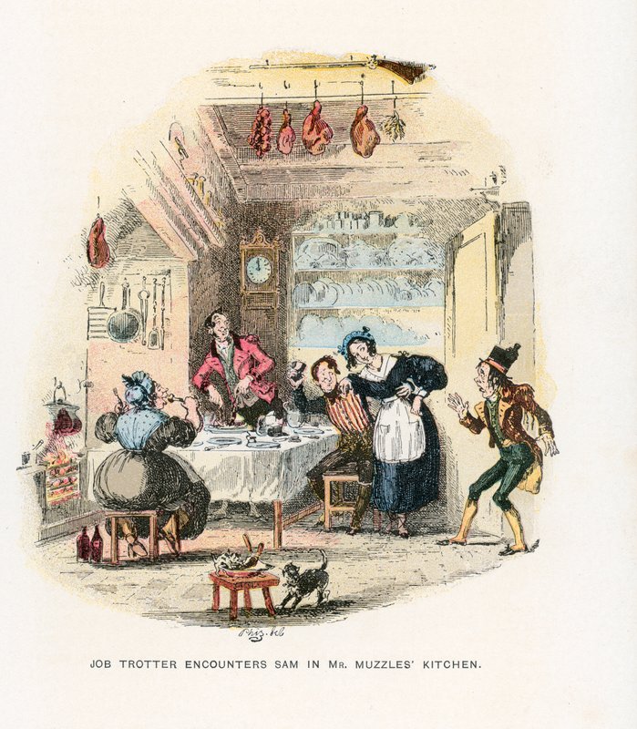 Illustration för Pickwick Papers av Hablot Knight Browne