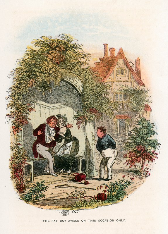 Illustration för Pickwick Papers av Hablot Knight Browne