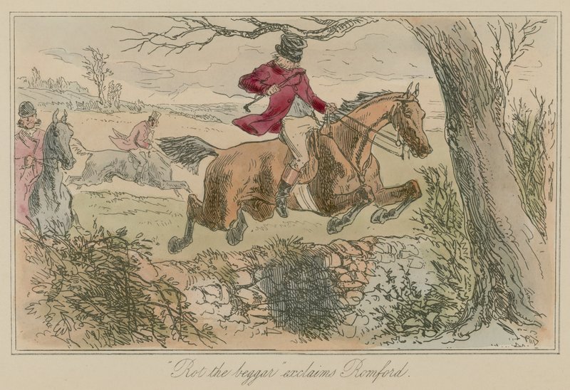 Rot the Beggar utbrister Romford av Hablot Knight Browne