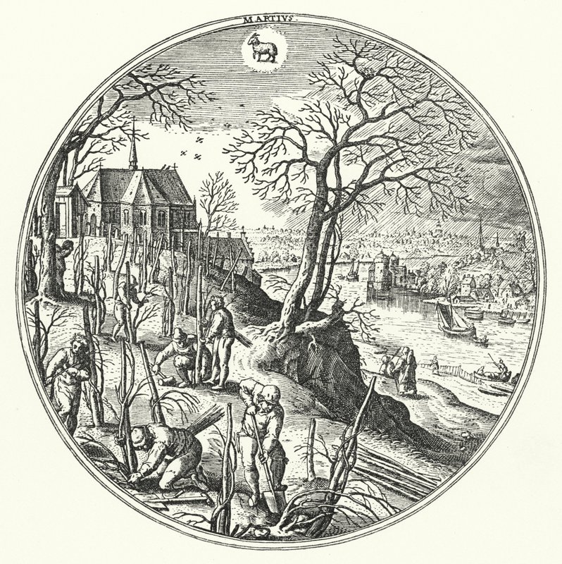 mars (gravyr) av Hans (after) Bol