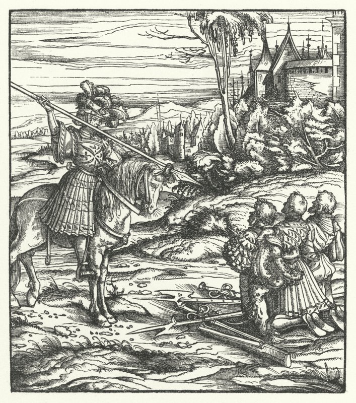 Scen från den andra flamländska revolten mot det habsburgska styret av Hans (after) Burgkmair