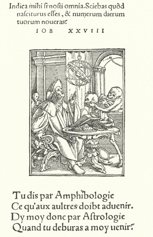 Astrologen (gravyr) av Hans (after) Holbein the Younger