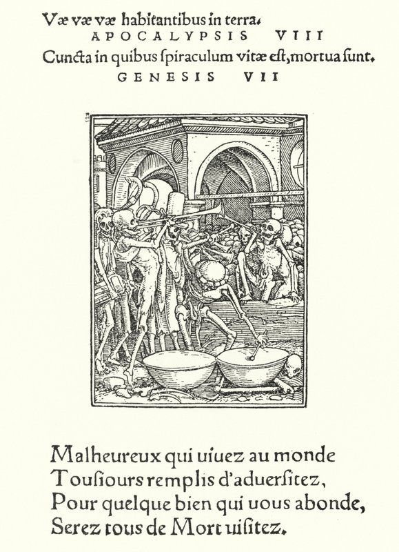 The Charnel House (gravyr) av Hans (after) Holbein the Younger