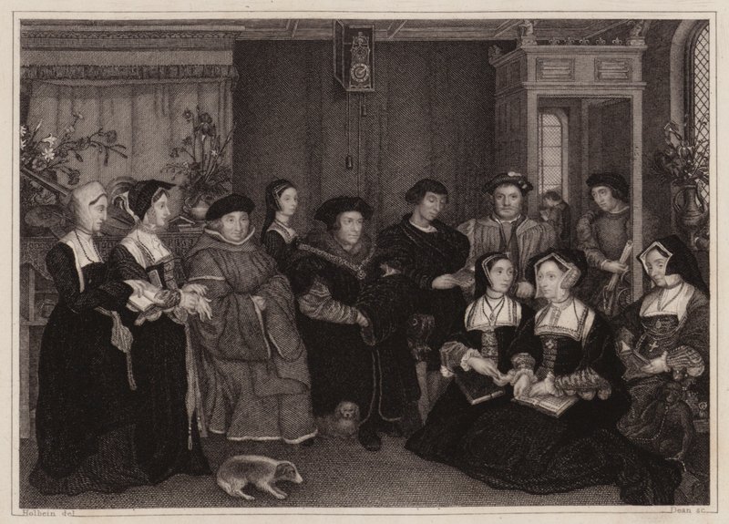 The Family of Sir Thomas More (gravyr) av Hans (after) Holbein the Younger