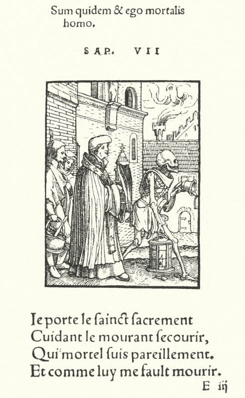 Prästen (gravyr) av Hans (after) Holbein the Younger