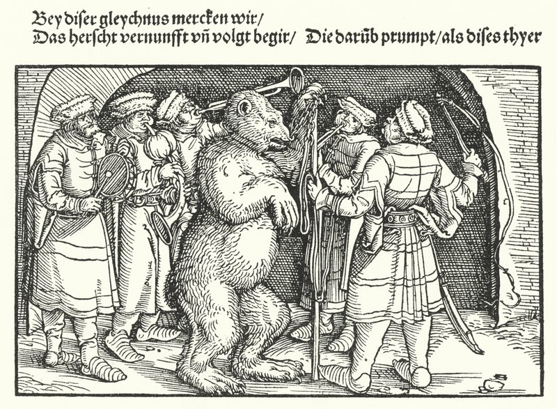Björntränare av Hans Burgkmair