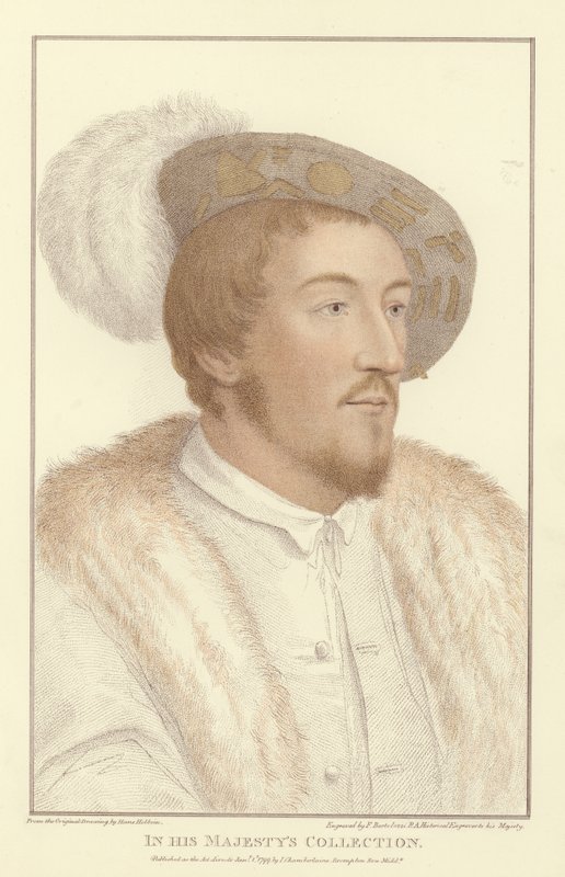 Anonym man (akvatint) av Hans Holbein der Jüngere