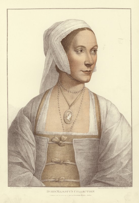 Anonym kvinna (akvatint) av Hans Holbein der Jüngere